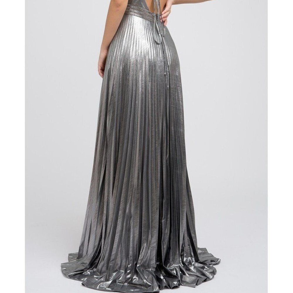 N/A Charcoal Silver Gray Evening Wedding Dress JT226 - Picture 5 of 10